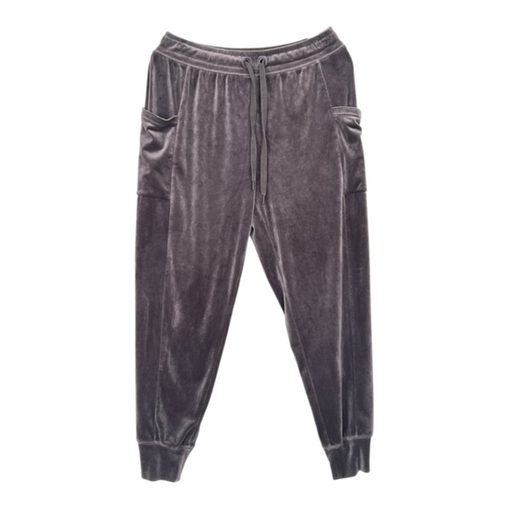 Aerie Women's Charcoal Gray Velvet Joggers Size M